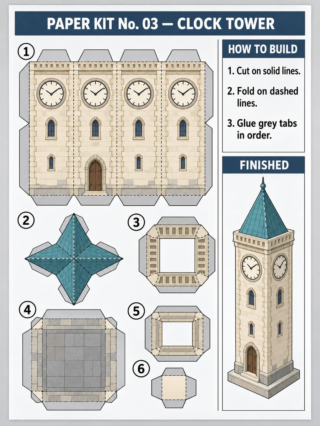 Print it, cut it, fold it, glue it. · 图片 3