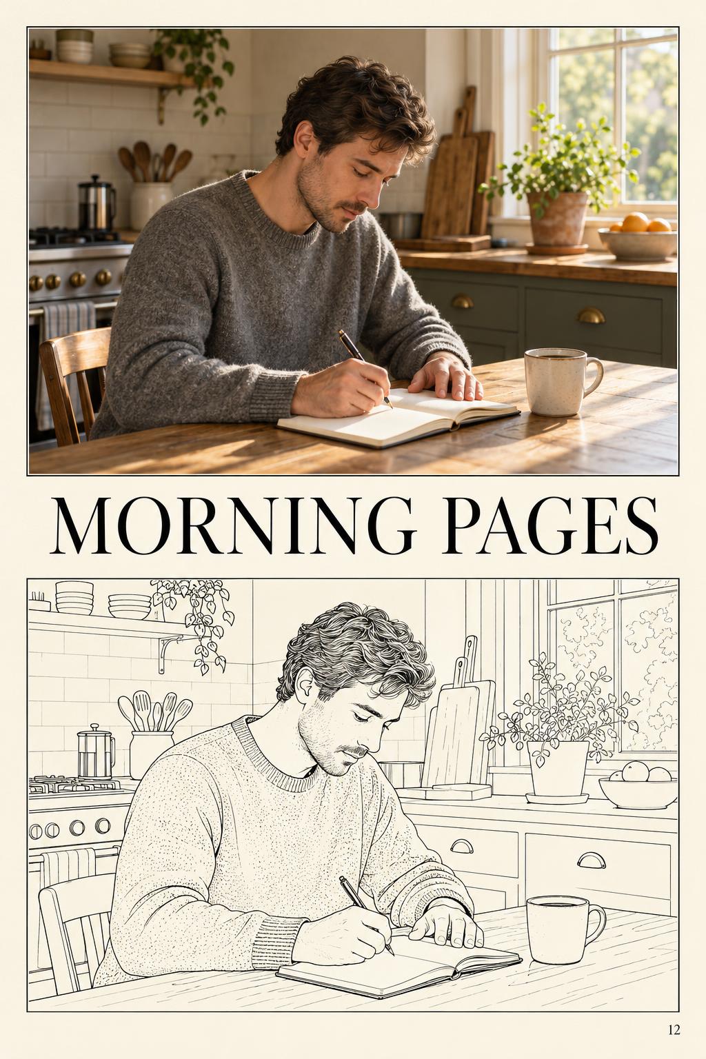 Photo on top. Ink lines below. Headline in the middle. · 图片 1