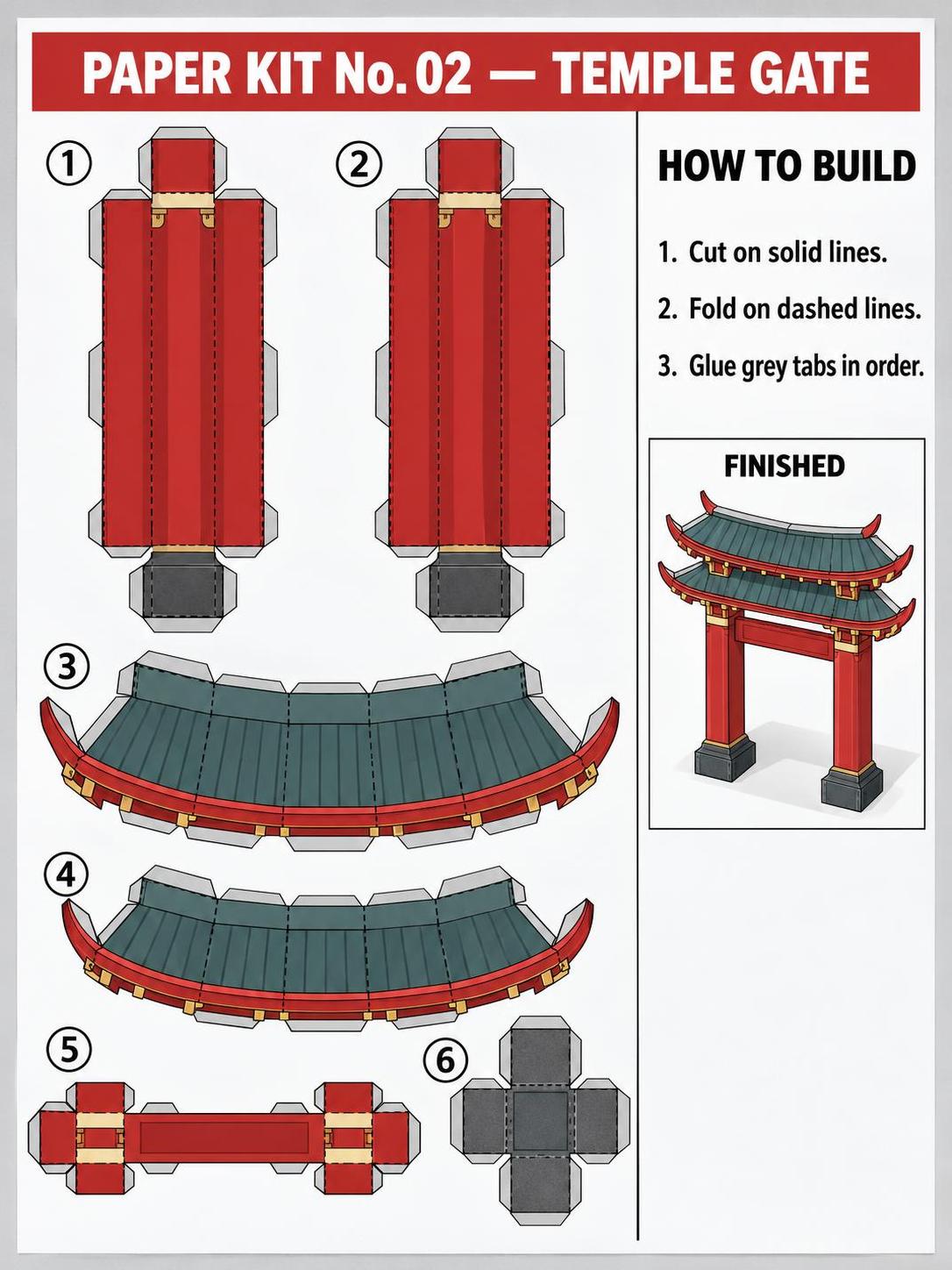 Print it, cut it, fold it, glue it. · 图片 2