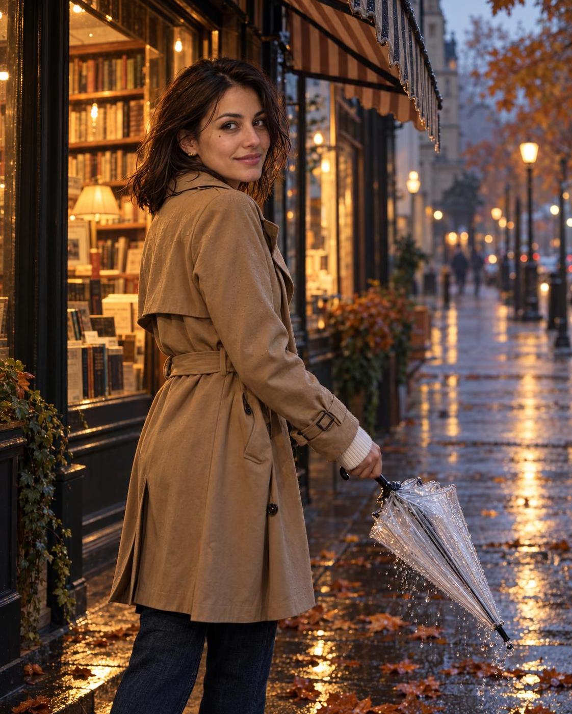 Rain check? She kept the umbrella and found a bookshop instead. Β· εΎη 2