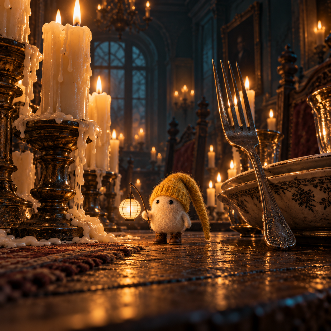 The house grows stranger when its traveler stays tiny. · 图片 2