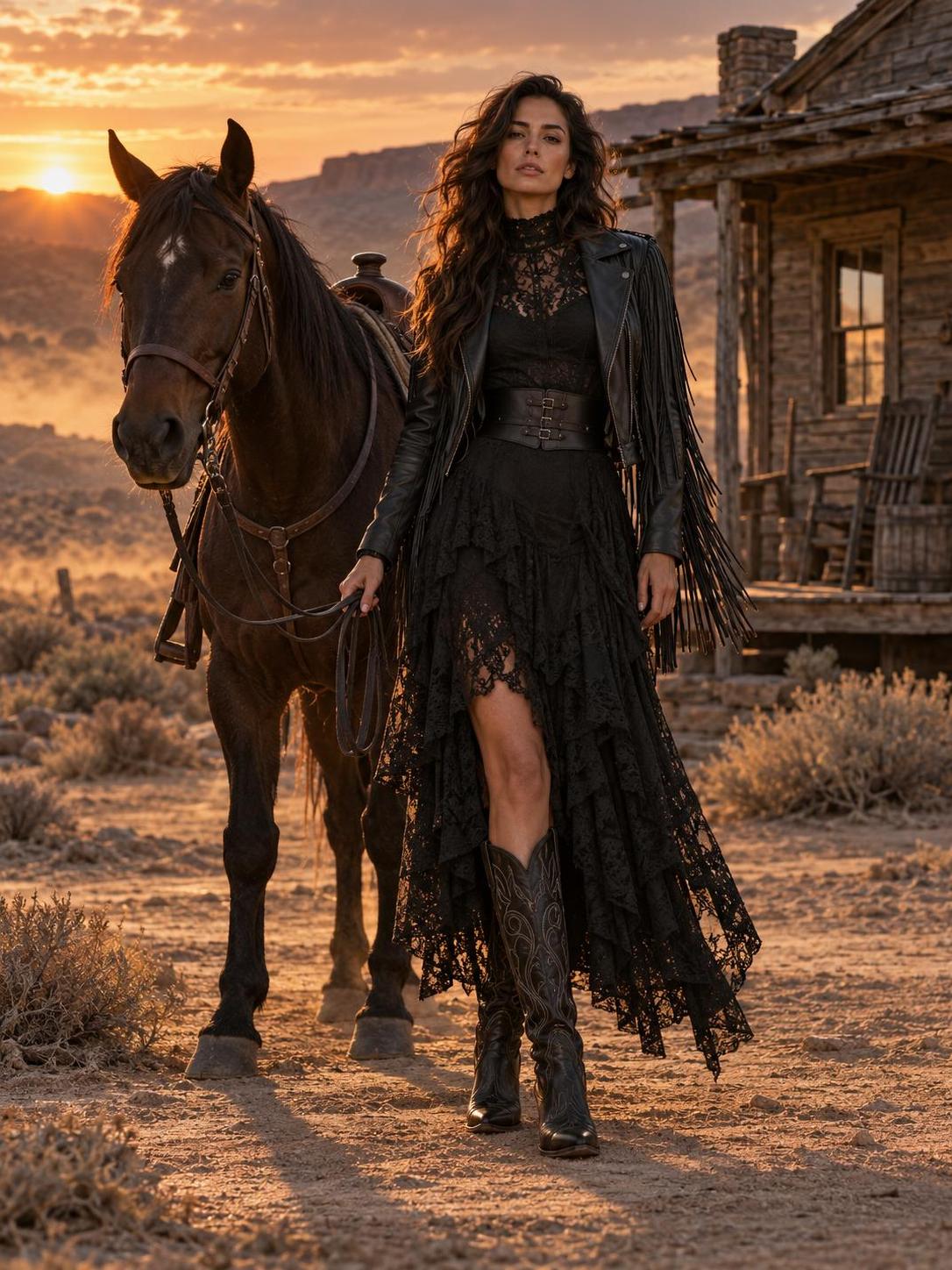 Sunset outlaw, dressed for both moods. · 图片 1