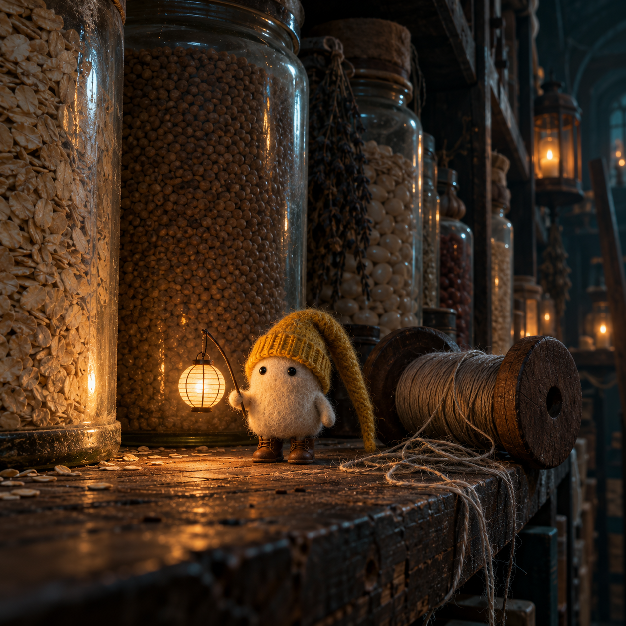 The house grows stranger when its traveler stays tiny. · 图片 1