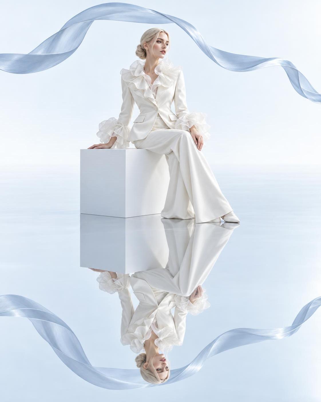 Glass, liquid silver, stairs to nowhere, a mirror floor: same face, same finish, every… · 图片 4