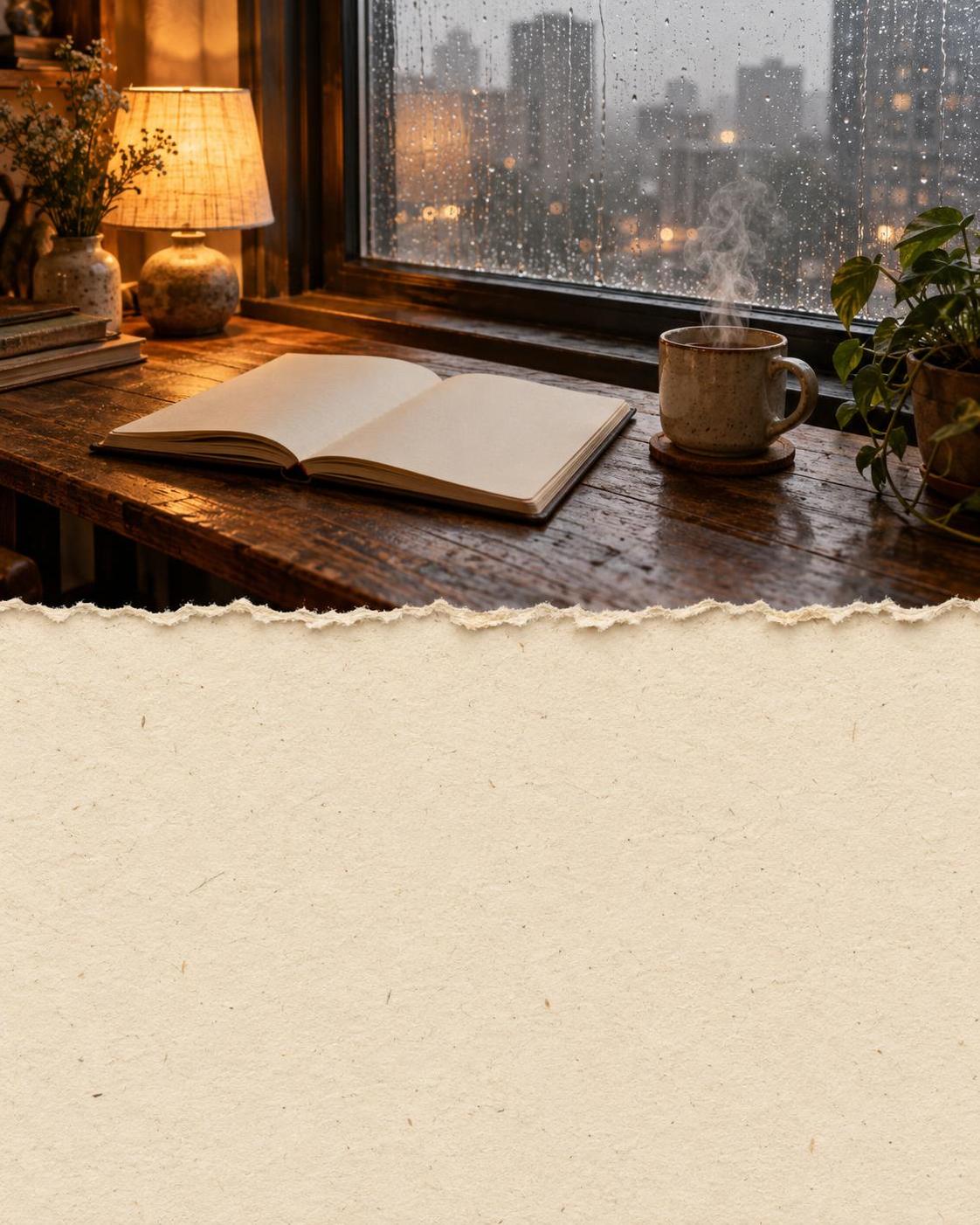 Half photo, half blank page. Β· εΎη 3