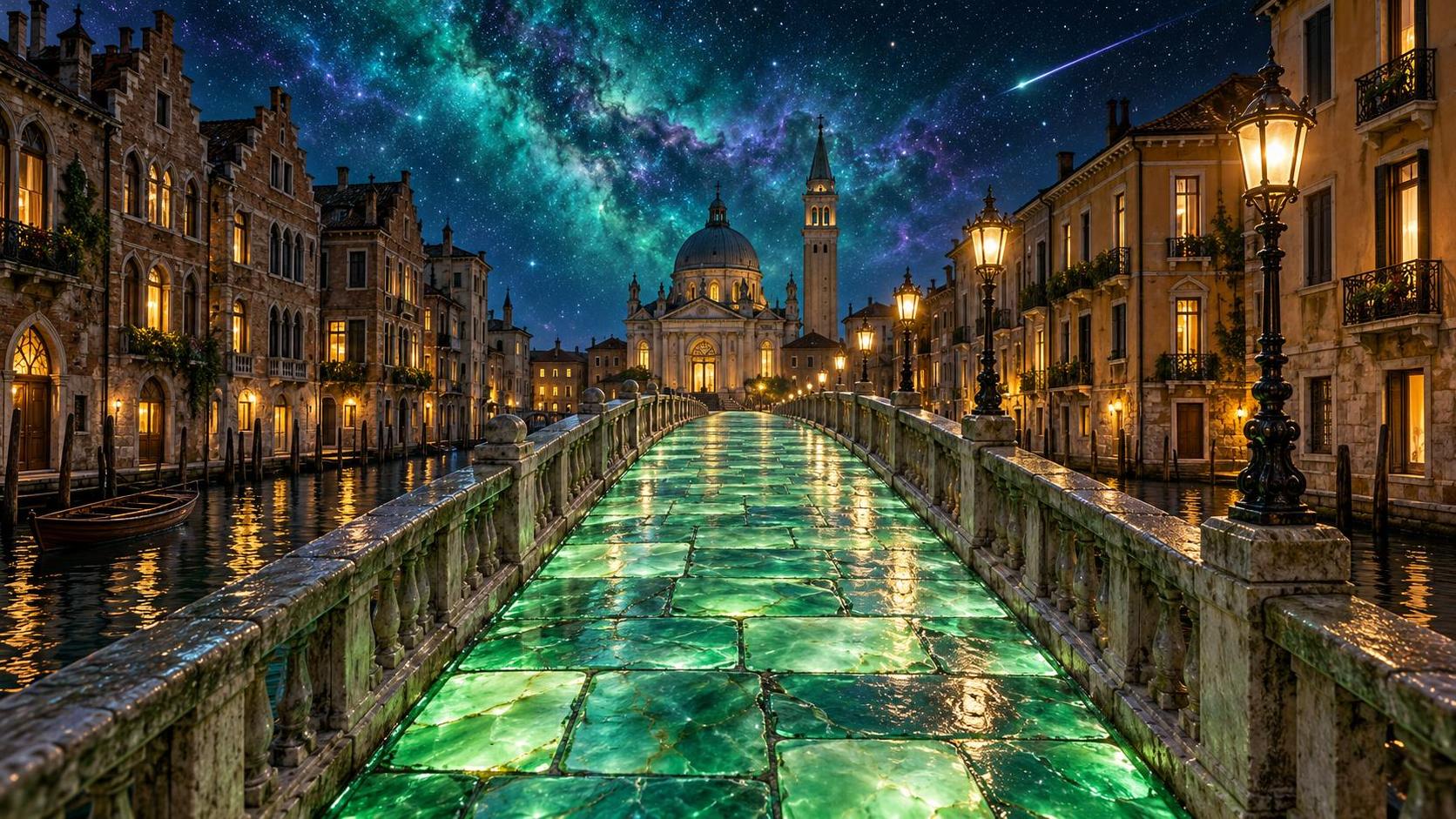 Night falls, and the road lights up from below. · 图片 4