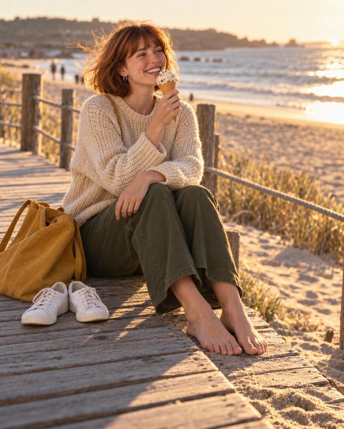 Shoot AI portraits like street photography, not a studio: one woman, four ordinary… · 图片 4