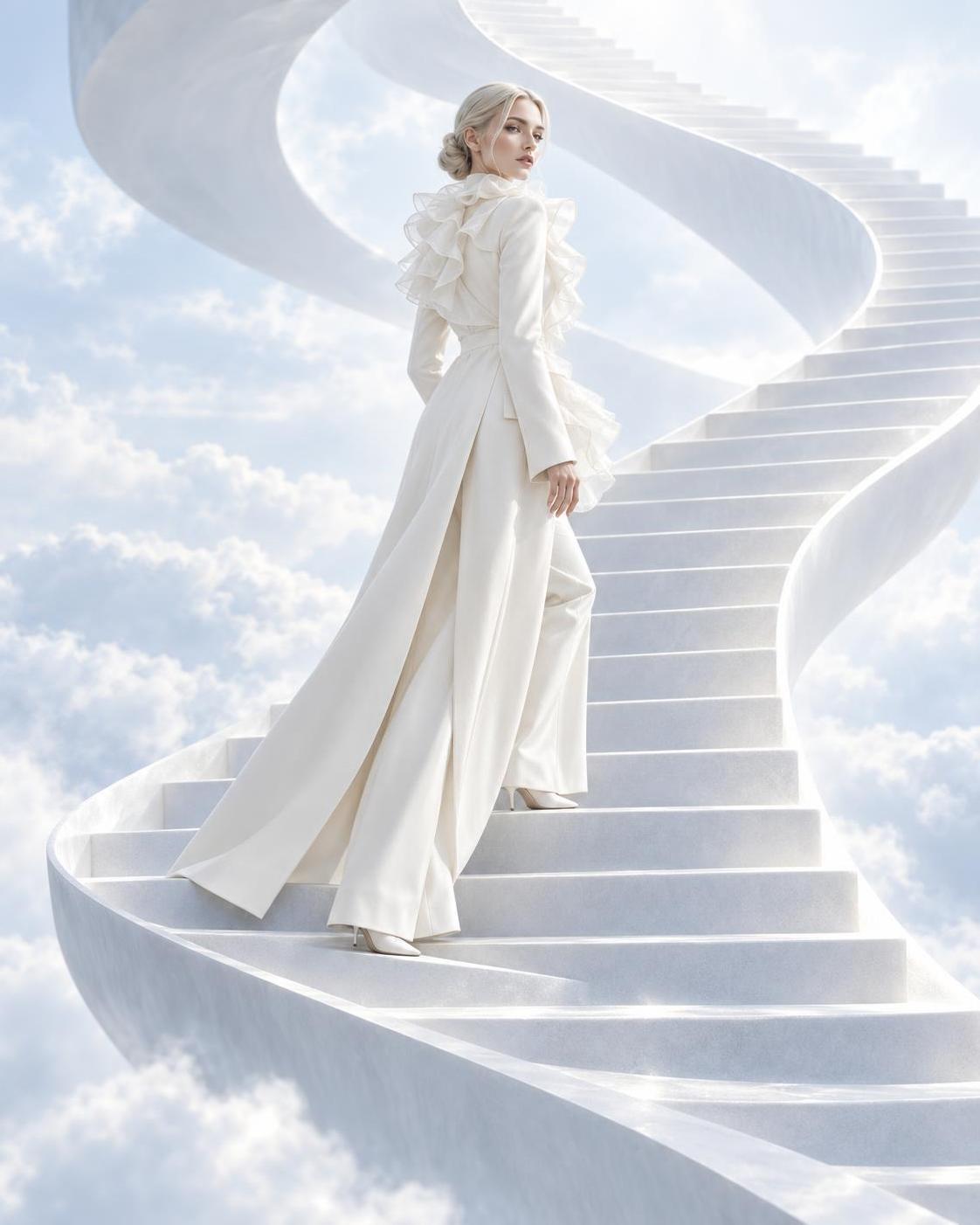 Glass, liquid silver, stairs to nowhere, a mirror floor: same face, same finish, every… · 图片 3