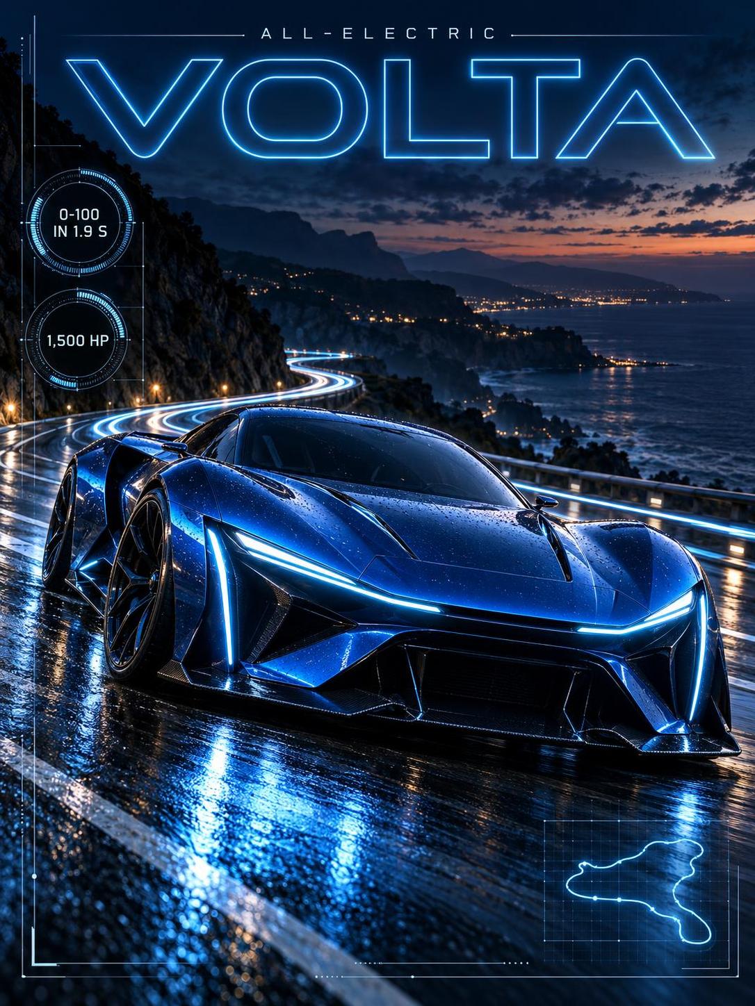 Three car posters that look like a real brand campaign. One prompt pattern, made with… · 图片 2