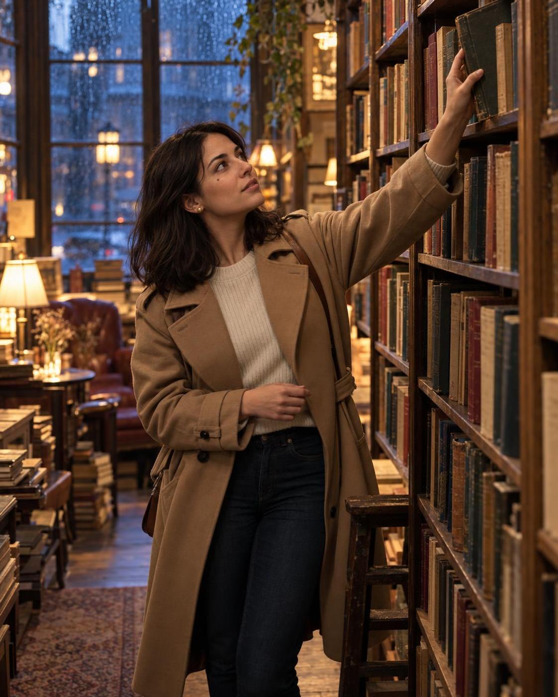 Rain check? She kept the umbrella and found a bookshop instead. Β· εΎη 3
