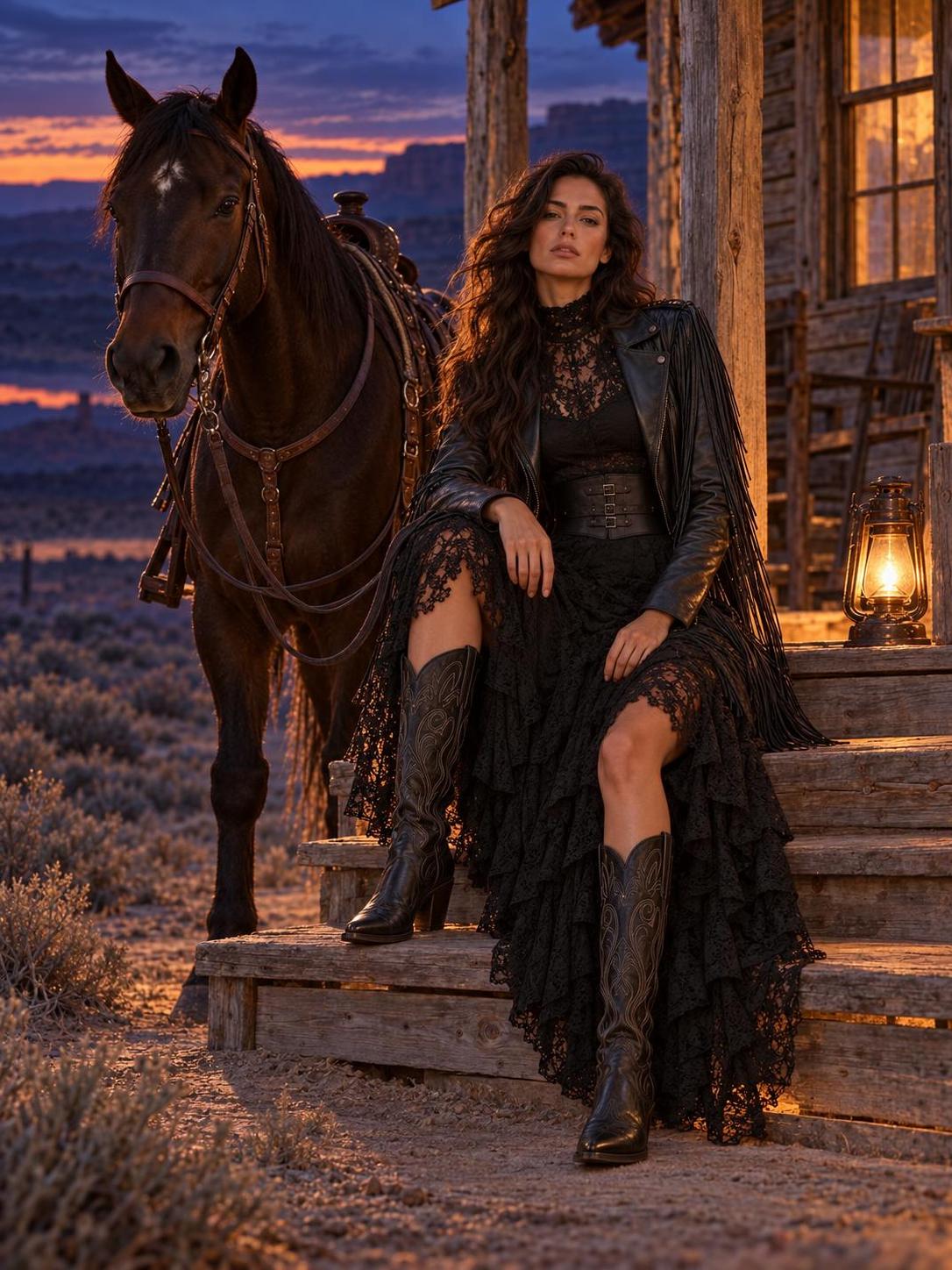Sunset outlaw, dressed for both moods. · 图片 3